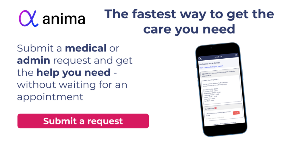 contact your gp online using an online form